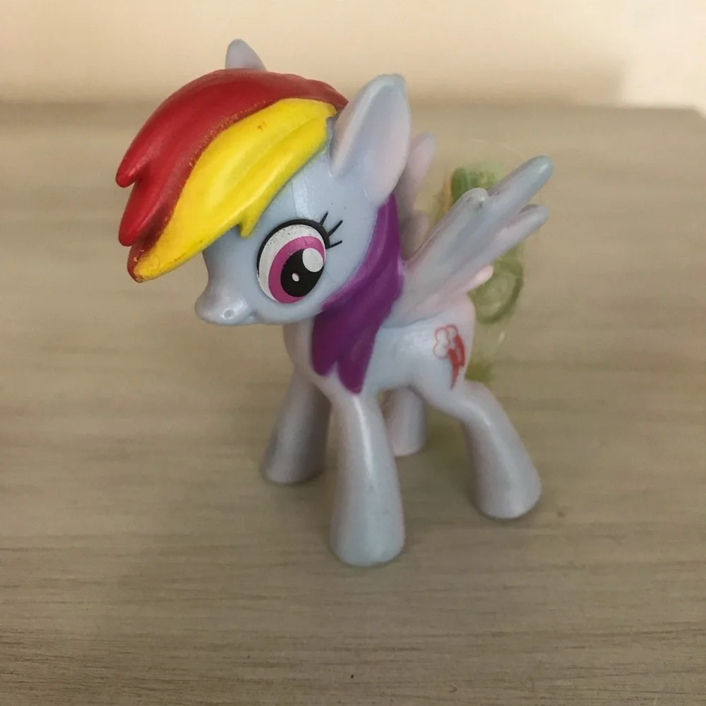 My Little Pony Yellow Pony with Pink Mane & Light Purple Rainbow-Mane Pony